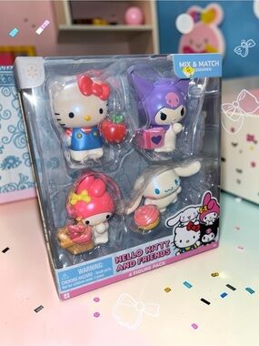 Hello Kitty & Friends Classic 4 Figure Pack Kuromi My Melody Sanrio